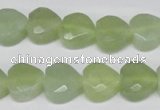 CHG93 15.5 inches 12*12mm faceted heart New jade beads wholesale