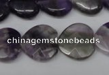 CHG97 15.5 inches 18*18mm faceted heart amethyst beads wholesale