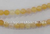 CHJ01 15.5 inches 4mm round honey jade stone beads wholesale