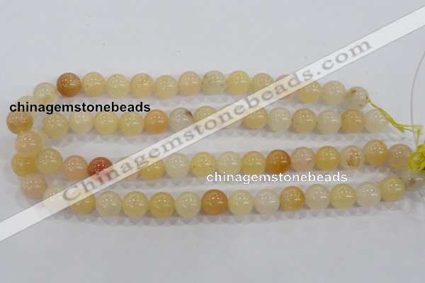 CHJ05 15.5 inches 12mm round honey jade stone beads wholesale