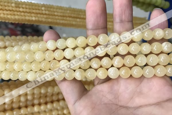 CHJ11 15.5 inches 6mm round honey jade beads wholesale