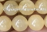 CHJ15 15.5 inches 12mm round honey jade beads wholesale