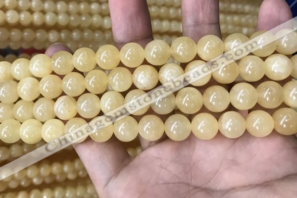 CHJ15 15.5 inches 12mm round honey jade beads wholesale