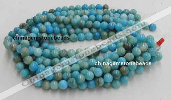 CHM02 16 inches 12mm round blue hemimorphite beads wholesale