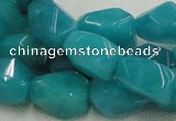 CHM05 16 inches 10*16mm freeform blue hemimorphite beads wholesale