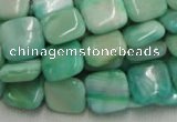 CHM08 16 inches 14*14mm square green hemimorphite beads wholesale