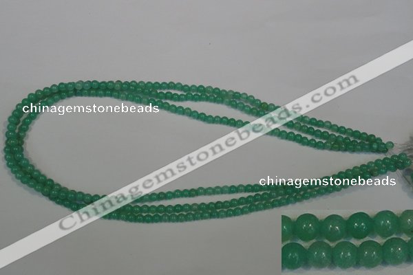 CHM20 15.5 inches 4mm round green hemimorphite beads