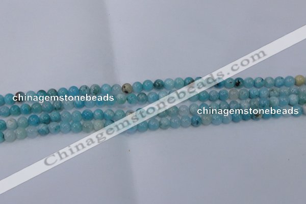 CHM200 15.5 inches 4mm round blue hemimorphite beads wholesale