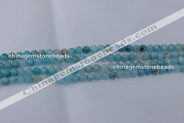 CHM201 15.5 inches 6mm round blue hemimorphite beads wholesale