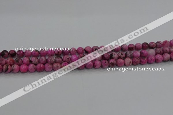 CHM220 15.5 inches 4mm round dyed hemimorphite beads wholesale