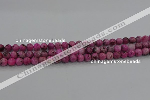 CHM221 15.5 inches 6mm round dyed hemimorphite beads wholesale