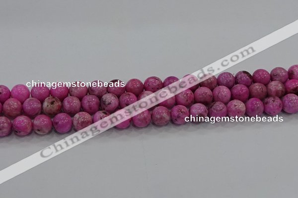 CHM223 15.5 inches 10mm round dyed hemimorphite beads wholesale