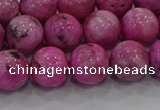 CHM224 15.5 inches 12mm round dyed hemimorphite beads wholesale