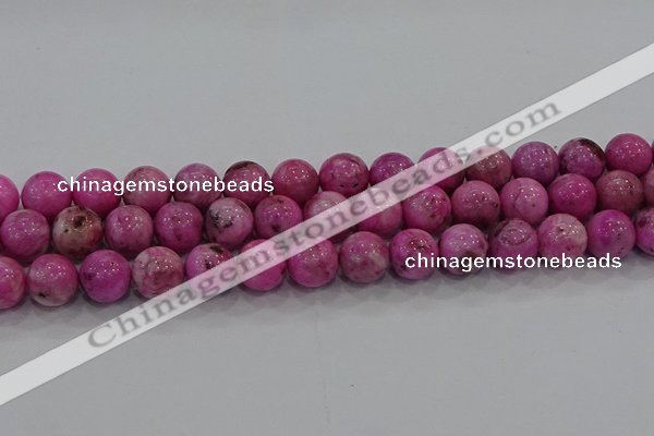 CHM225 15.5 inches 14mm round dyed hemimorphite beads wholesale