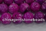 CHM232 15.5 inches 12mm round dyed hemimorphite beads wholesale