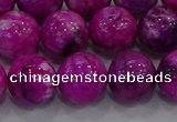 CHM233 15.5 inches 14mm round dyed hemimorphite beads wholesale