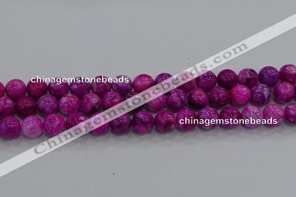 CHM233 15.5 inches 14mm round dyed hemimorphite beads wholesale