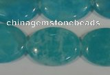 CHM28 15.5 inches 18*25mm oval blue hemimorphite beads wholesale