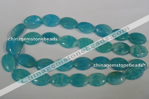 CHM28 15.5 inches 18*25mm oval blue hemimorphite beads wholesale