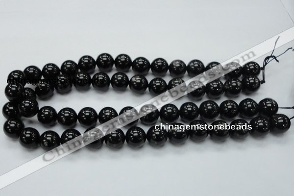 CHS02 15.5 inches 14mm round natural hypersthene gemstone beads