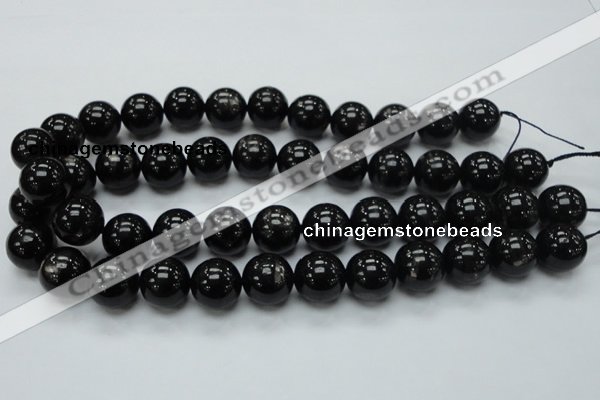 CHS03 15.5 inches 16mm round natural hypersthene gemstone beads