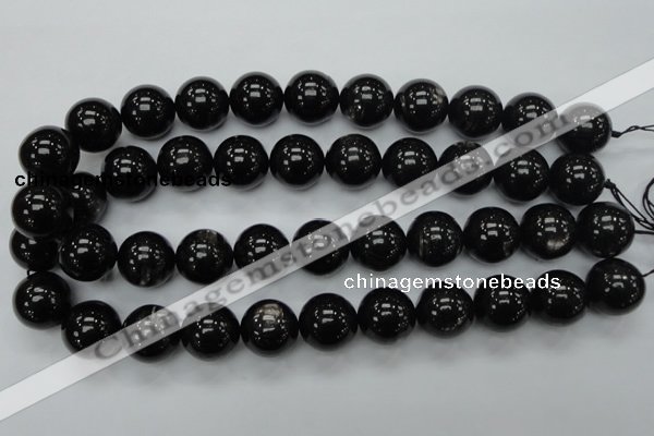 CHS04 15.5 inches 18mm round natural hypersthene gemstone beads