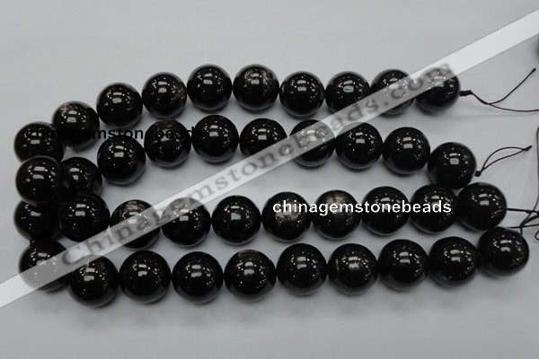 CHS05 15.5 inches 20mm round natural hypersthene gemstone beads