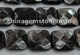 CHS27 15.5 inches 15*15mm faceted square natural hypersthene beads