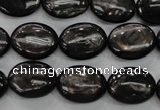 CHS72 15.5 inches 12*16mm oval natural hypersthene beads