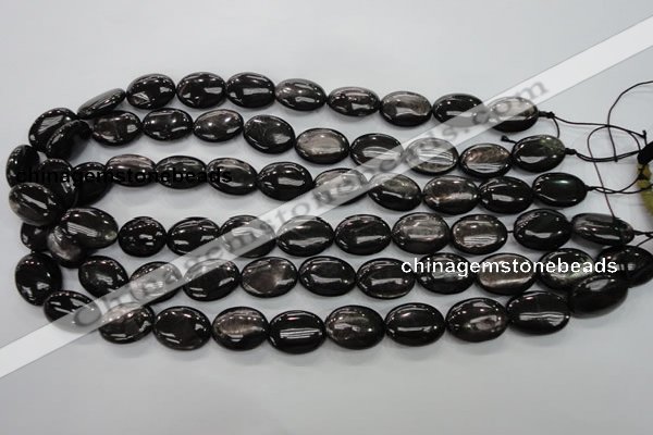 CHS73 15.5 inches 13*18mm oval natural hypersthene beads