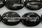 CHS75 15.5 inches 18*25mm oval natural hypersthene beads