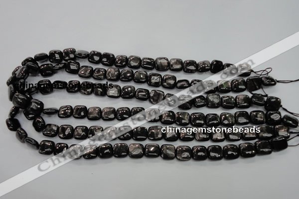 CHS80 15.5 inches 10*10mm square natural hypersthene beads