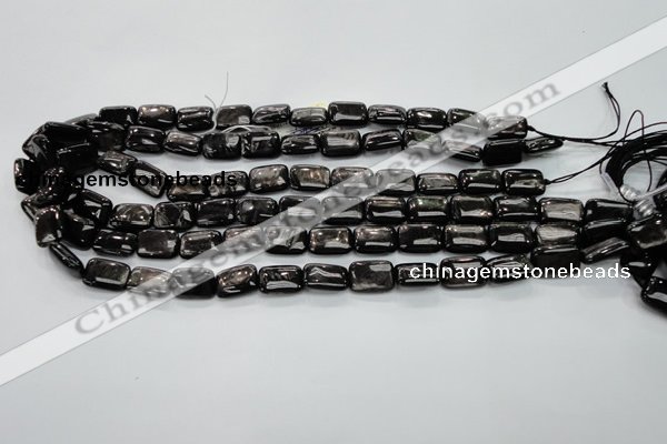 CHS89 15.5 inches 10*14mm rectangle natural hypersthene beads