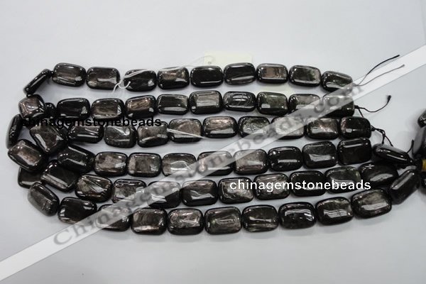 CHS91 15.5 inches 13*18mm rectangle natural hypersthene beads