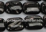 CHS92 15.5 inches 15*20mm rectangle natural hypersthene beads