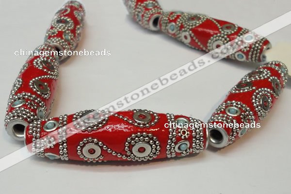CIB05 17*60mm rice fashion Indonesia jewelry beads wholesale