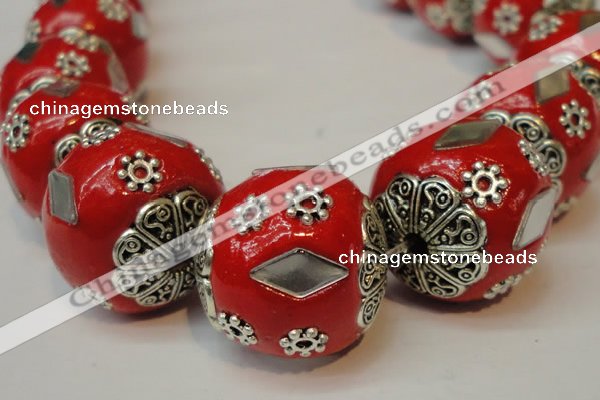 CIB101 17mm round fashion Indonesia jewelry beads wholesale