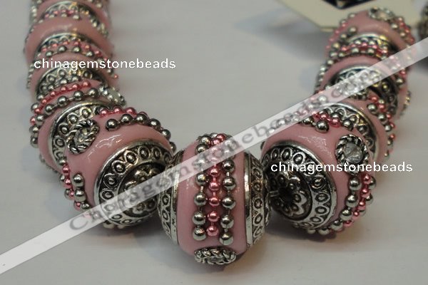 CIB111 18mm round fashion Indonesia jewelry beads wholesale