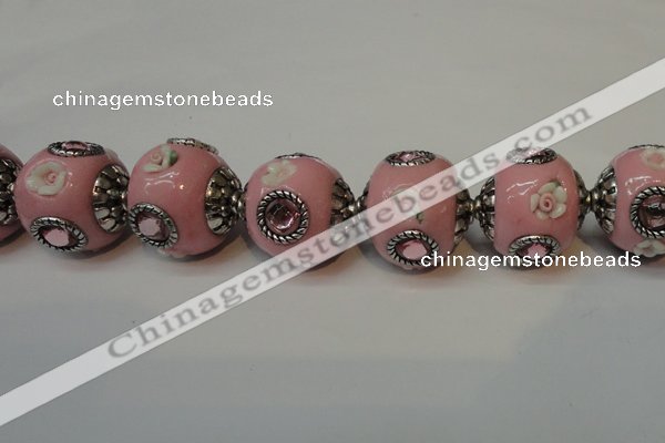 CIB120 19mm round fashion Indonesia jewelry beads wholesale