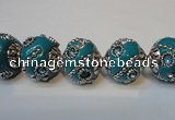 CIB122 19mm round fashion Indonesia jewelry beads wholesale