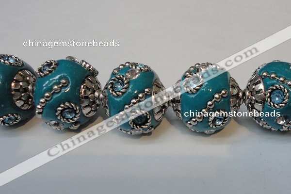 CIB122 19mm round fashion Indonesia jewelry beads wholesale