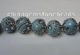 CIB123 19mm round fashion Indonesia jewelry beads wholesale