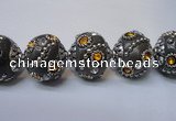 CIB124 19mm round fashion Indonesia jewelry beads wholesale