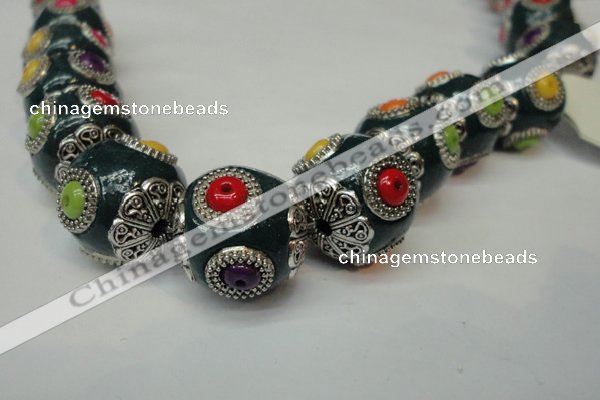 CIB140 18mm round fashion Indonesia jewelry beads wholesale