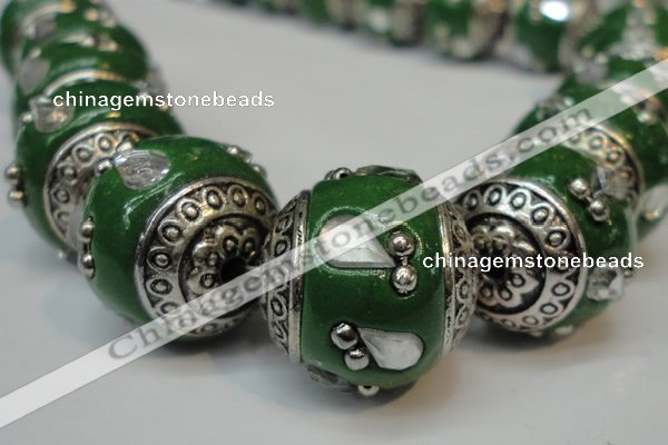 CIB145 18mm round fashion Indonesia jewelry beads wholesale