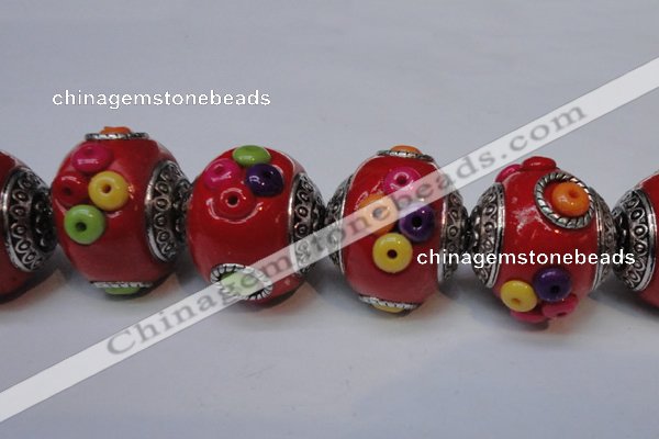CIB150 21mm round fashion Indonesia jewelry beads wholesale