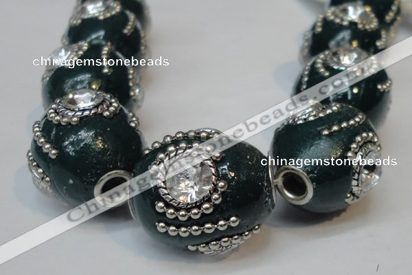 CIB161 19*22mm oval fashion Indonesia jewelry beads wholesale