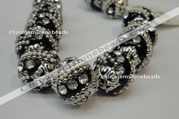 CIB181 18mm round fashion Indonesia jewelry beads wholesale