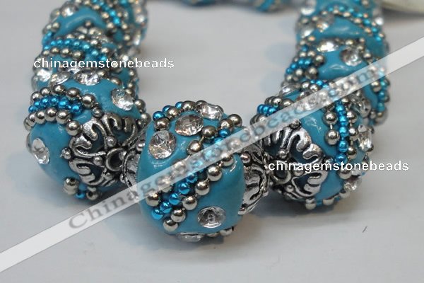 CIB182 18mm round fashion Indonesia jewelry beads wholesale