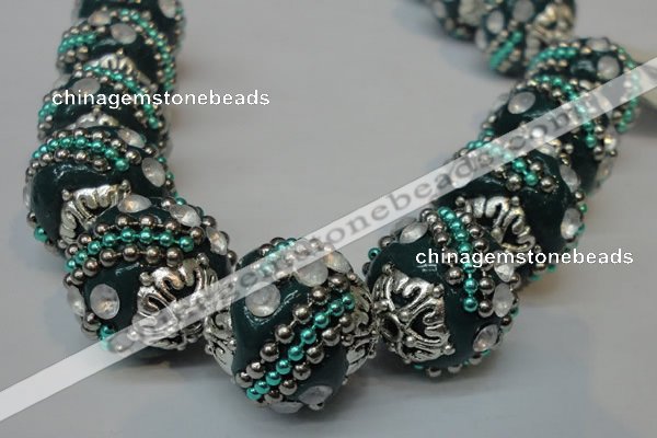 CIB183 18mm round fashion Indonesia jewelry beads wholesale